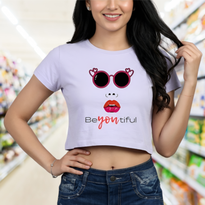 Sassy graphic crop top